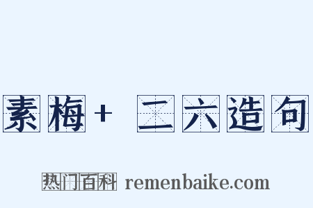 素梅+二六造句是什么意思的图片